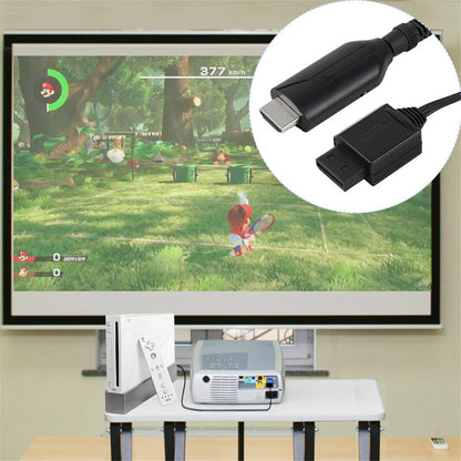 USB Cable Line For HDTV Monitor Display Wii To HDMI Adapter HD 720P/1080P