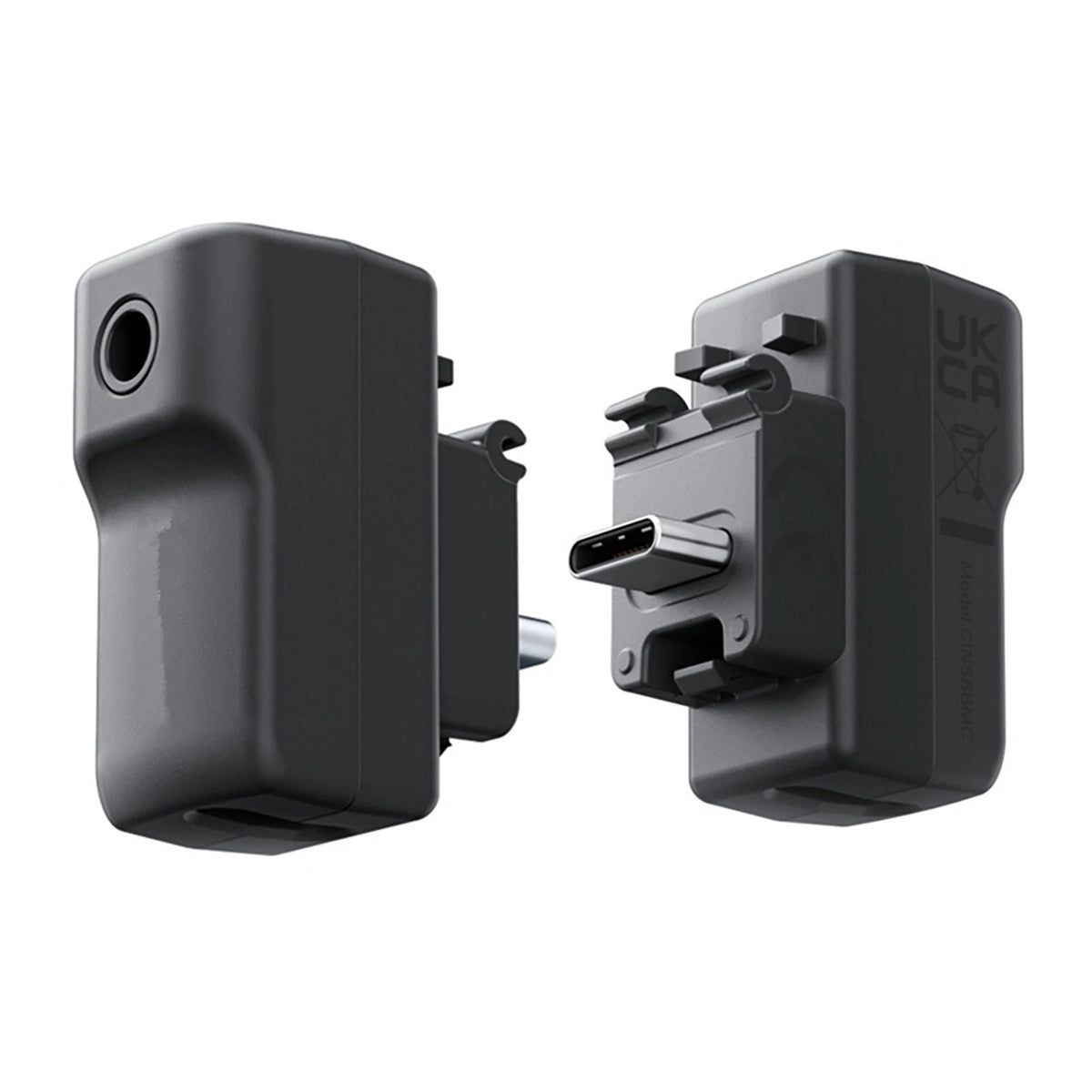 3.5mm/Type-C Mic Adapter Charging Audio Adapter for Insta360 X4 Camera