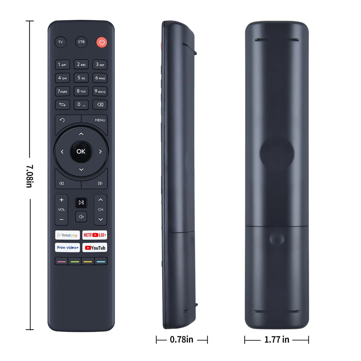 T4HIU2014/38K Replacement Remote Control For Totalplay TV KHAMSIN L5