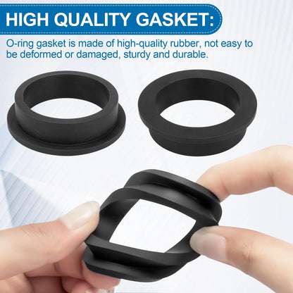 11228 L-Shape O-Ring Gasket Replacement for Intex Sand Filter Pumps Black