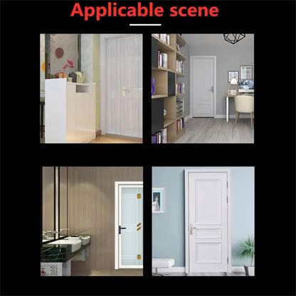 2Pcs Stainless Steel Magnetic Suction Anti-collision Semi-circle Door Stopper qr