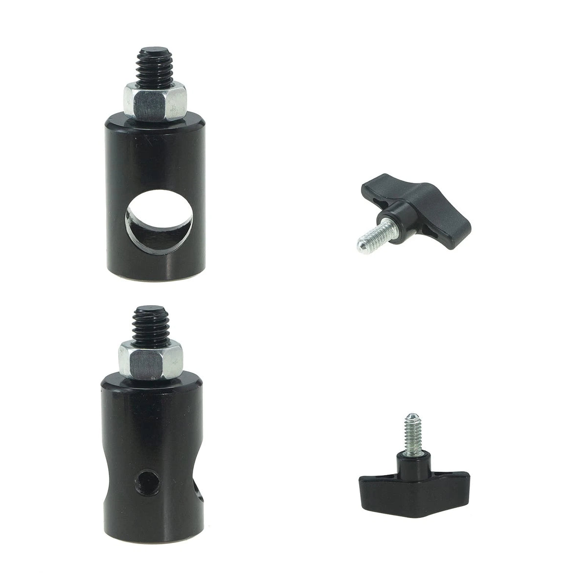 WELLMAKING 2PCS Rapid Adapter Convert with 3/8" Screw DSLR Screw, Black