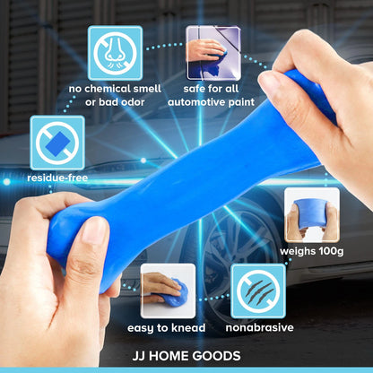 JJ Care Clay Bar Kit - Includes 3 Car Bars for Auto Detailing 300 grams