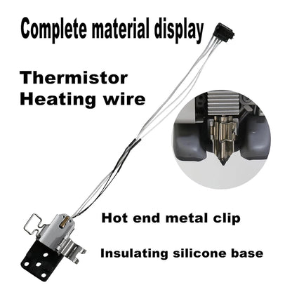 Hotend Heating Assembly Up to 390℃ for Bambu Lab A1/A1 Mini 3D Printer...