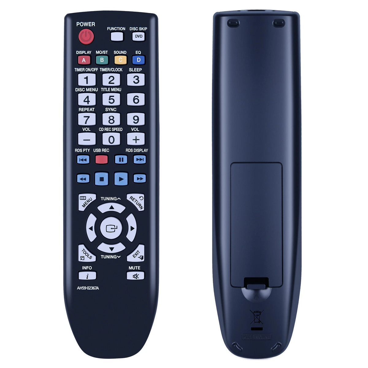 AH59-02367A Replacement Remote Control For Samsung MM-D330D MM-D470D