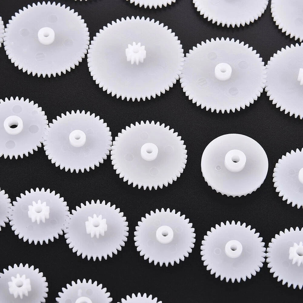 58Pack Different Size Plastic Gear Modulus 0.5 Assortment RC Car Robot Toy Motor