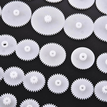 58Pack Different Size Plastic Gear Modulus 0.5 Assortment RC Car Robot Toy Motor