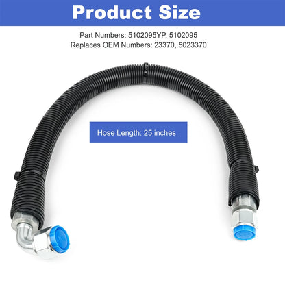 25" 5102095YP Hydro Transmission Hose Assembly for Ferris ProCut S IS500Z
