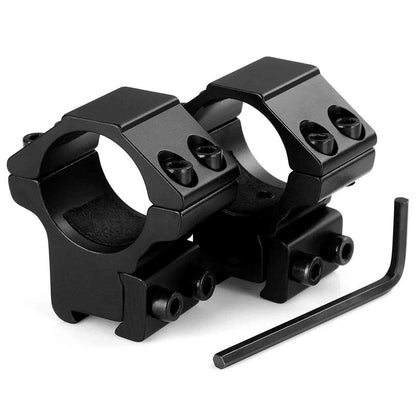 homeingarden 2-Pack Scope Rings 1" High Profile Rifle Mount Black