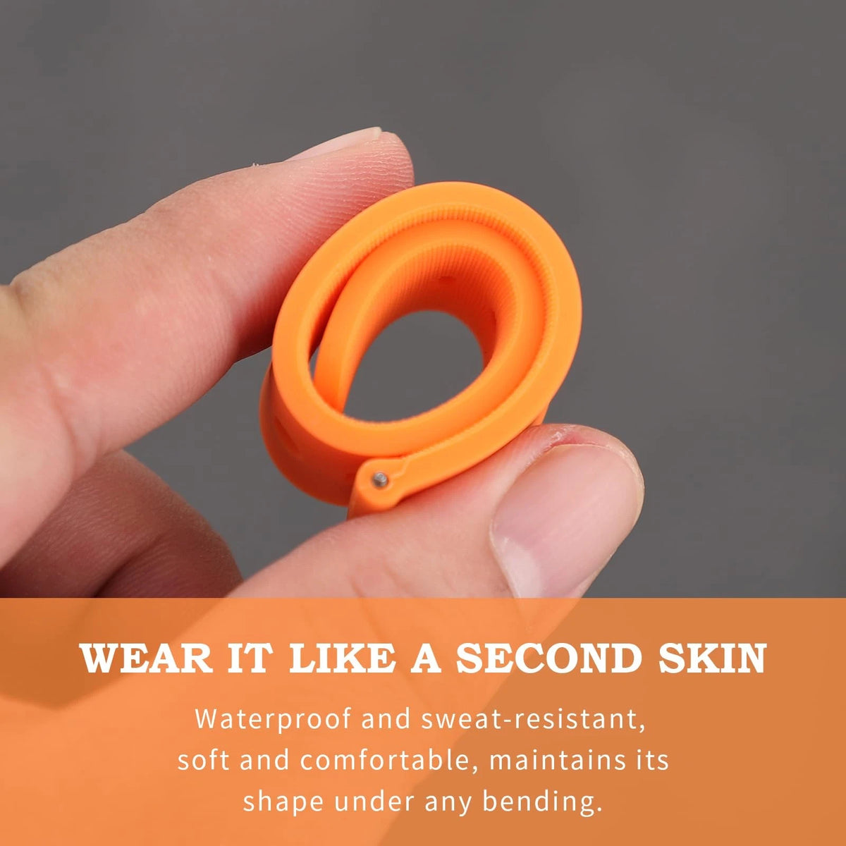 Rihahisy Silicone Watch Strap 12mm, 14mm, 16mm, 17mm, 18mm, 21mm, Orange
