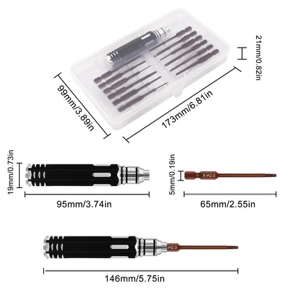 Craznick Repair Screwdrivers Tool Set for DJI Air 2/2S/3 Mavic Reddish-brown