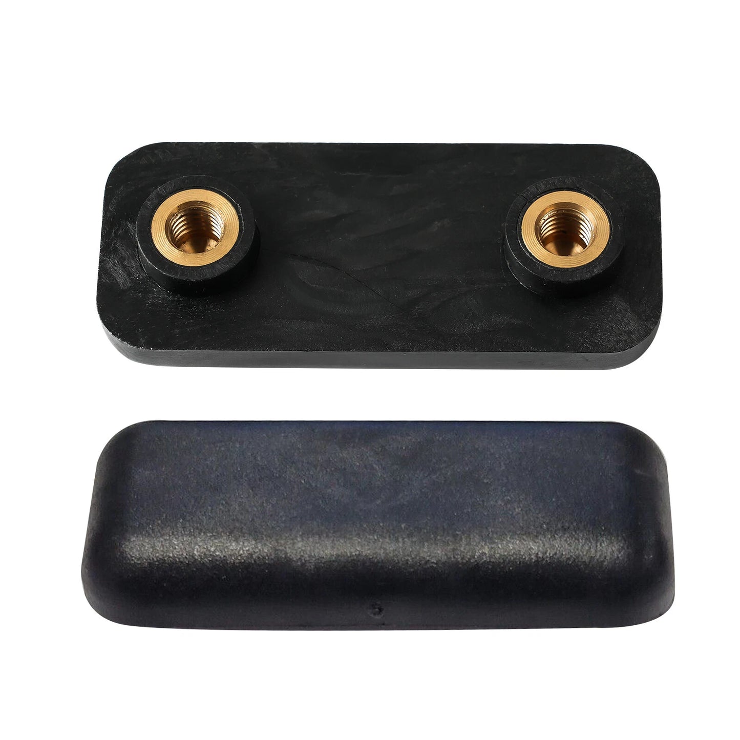 Truck Cap Leer XL / XR / XQ 2- Rear Door Nylon Mounting Plates #64658 w/screws