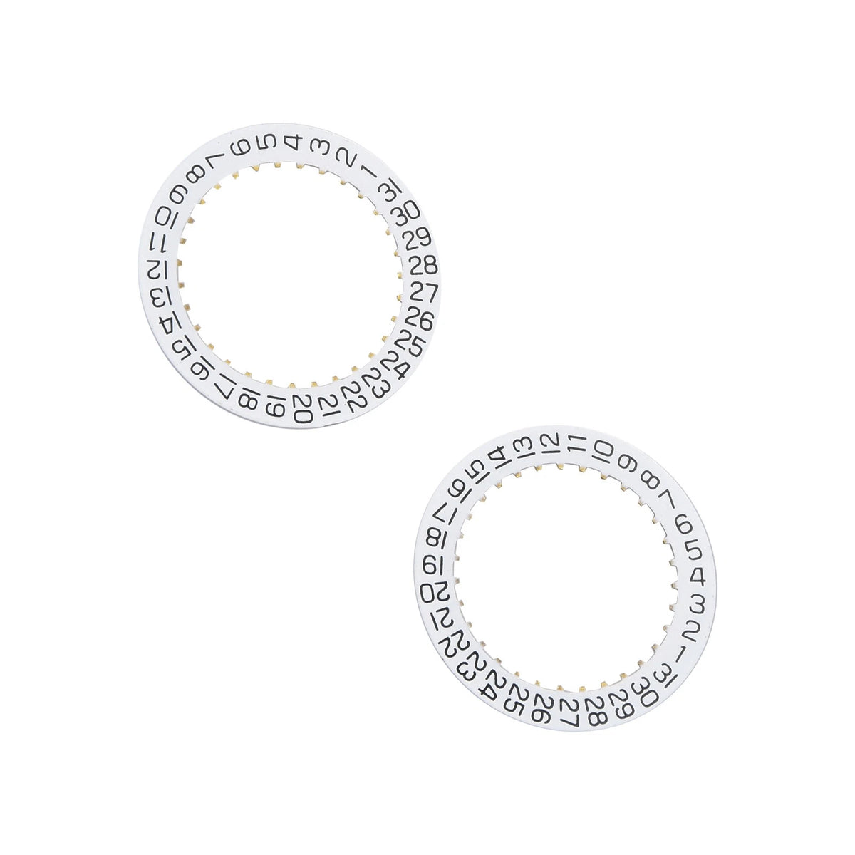 2X Date Indicator Calendar Wheel Disc Plate AT 3 For ETA 2804-2 2824-2 2892A2
