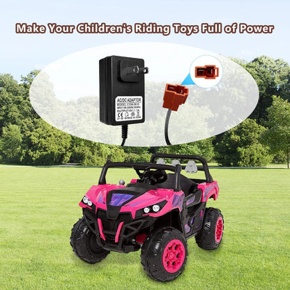 6 Volt Battery Charger for Kids Electric Car, Compatible with Charger, red