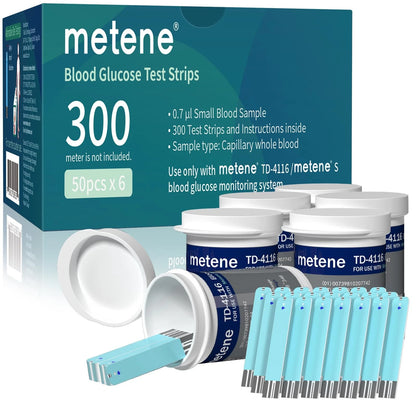 Metene TD-4116 Blood Glucose Test Strips, 300 Count 1 (Pack of 300)