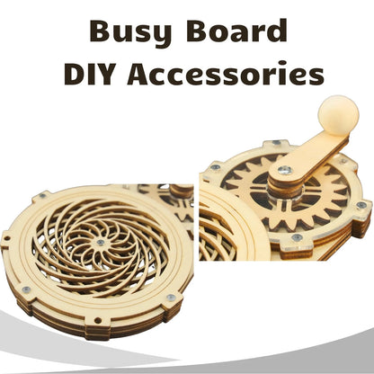 Montessori Wooden Busy Board DIY Accessory - Toy for Kids Early Educational...