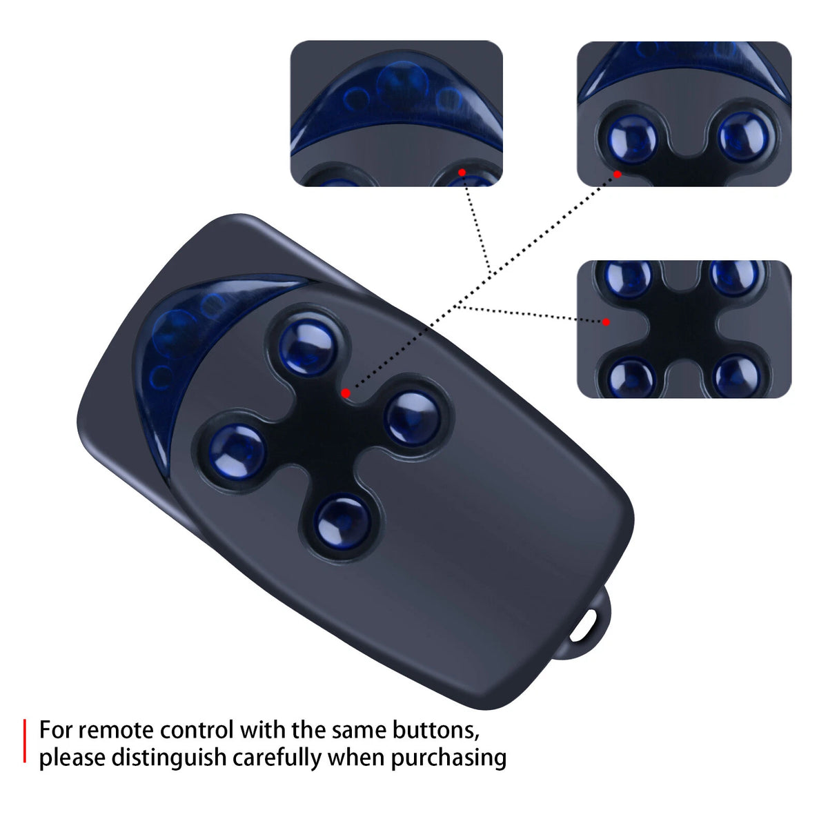 Replacement Remote Control For Nice FLO4R-S Flor-S 4 Button