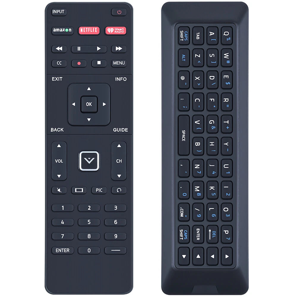 XRT500 For Vizio Smart TV Qwerty Keyboard Backlight LED Remote Control
