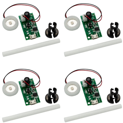 4PCS 5V USB Humidifier Atomization Disc Kit with Circuit Board 34.8mm, green