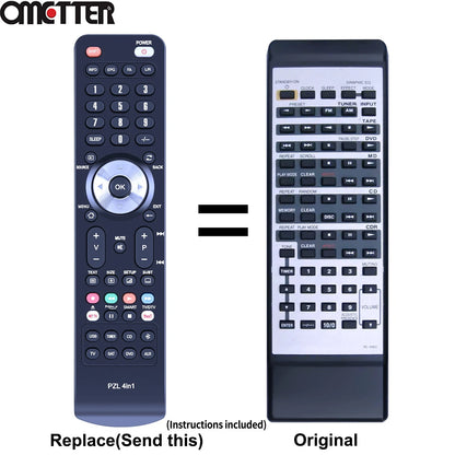 RC-456S Remote Control For Onkyo Audio Video Receiver A-905TX C707CH C707CHX