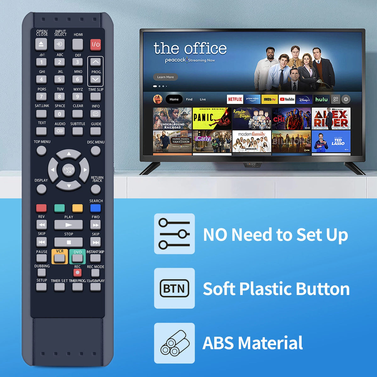 SE-R0307 Remote Control For Toshiba DVD Player D-VR18DTKB D-VR18DT DVR18DT