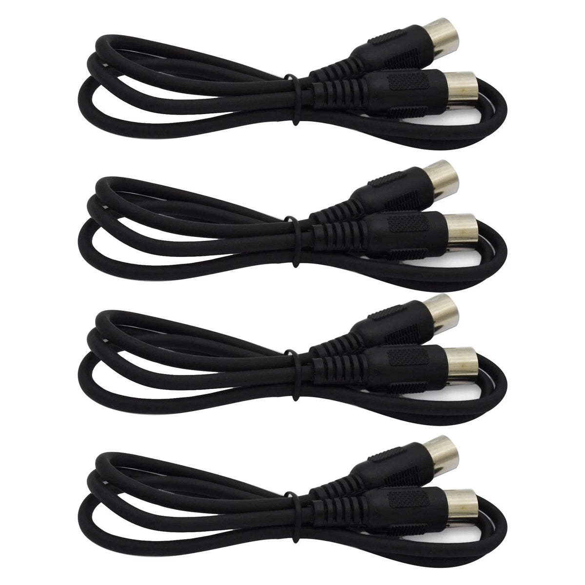 Zero-Delay 4pcs MIDI 5-pin Male to Male Connector Plastic Shell Electronic Piano
