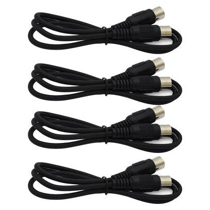 Zero-Delay 4pcs MIDI 5-pin Male to Male Connector Plastic Shell Electronic Piano