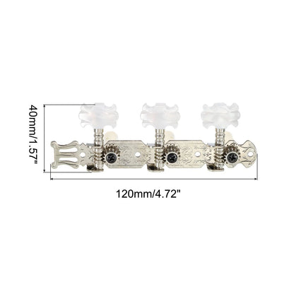 PATIKIL Guitar Tuning Pegs Machine Heads 120mm x 40mm, Silver Tone