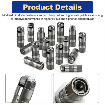 Upgraded M-6500-R302H Hydraulic Roller Lifters for Ford 5.0L Mustang (1984-1995)