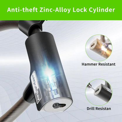 eMjollRay 4 Feet Scooter Lock - Anti Theft Cable with 4 Feet, Dark Grey