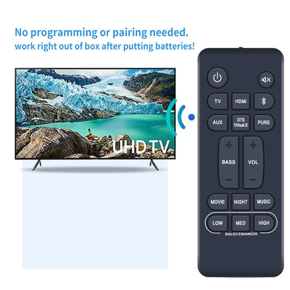 RC-1236 Remote Control For Denon Sound Bar System DHT-S216 DHT-S216H