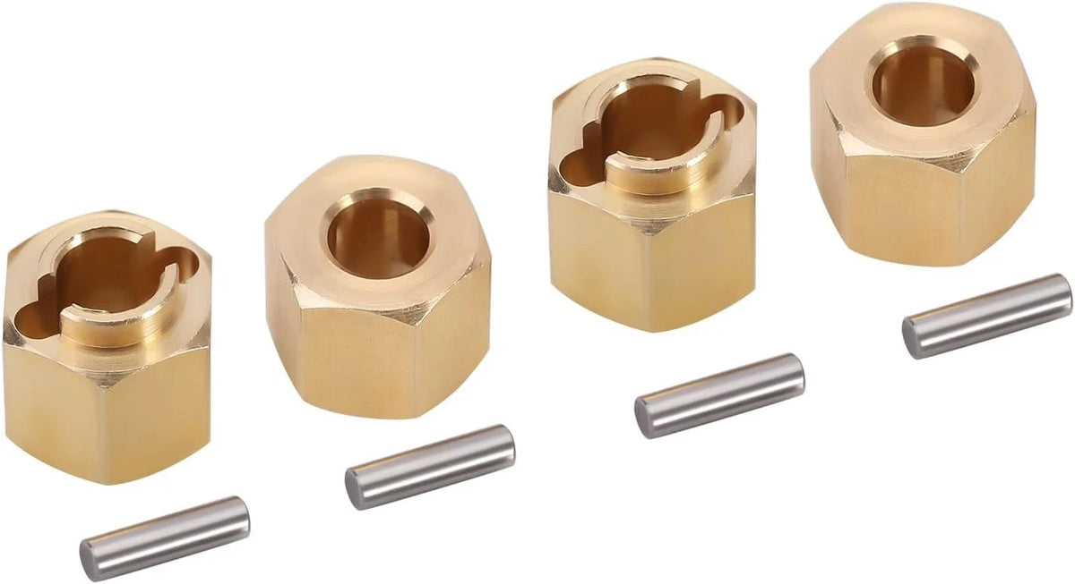 INJORA Brass Wheel Hex Hub 6mm(+2mm) Extenders Adaptor for 1/18 RC 6mm