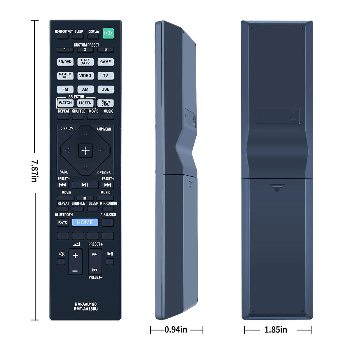 RMT-AA130U RM-AAU190 For Sony AV Receiver Remote Control STR-DH550 STR-DH750