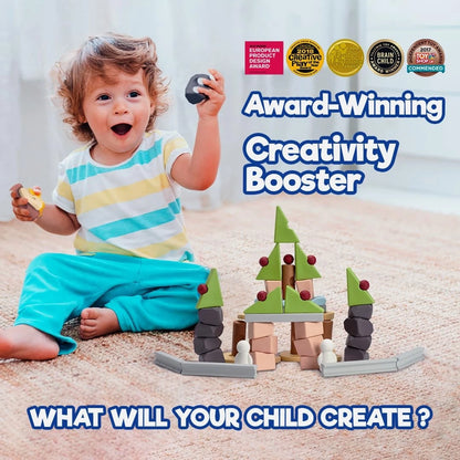 Taksa Toys Nature-Inspired Unique Reggio Emilia Learning Medium, Multicolored