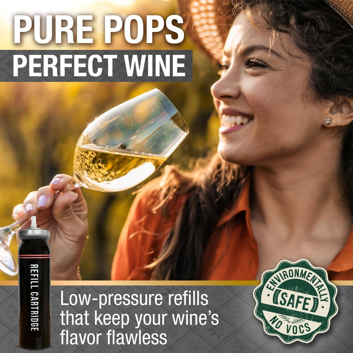 [2 Pack] Berkland Refill for CORK POPS® Wine Bottle Opener - 15 Grams, Black