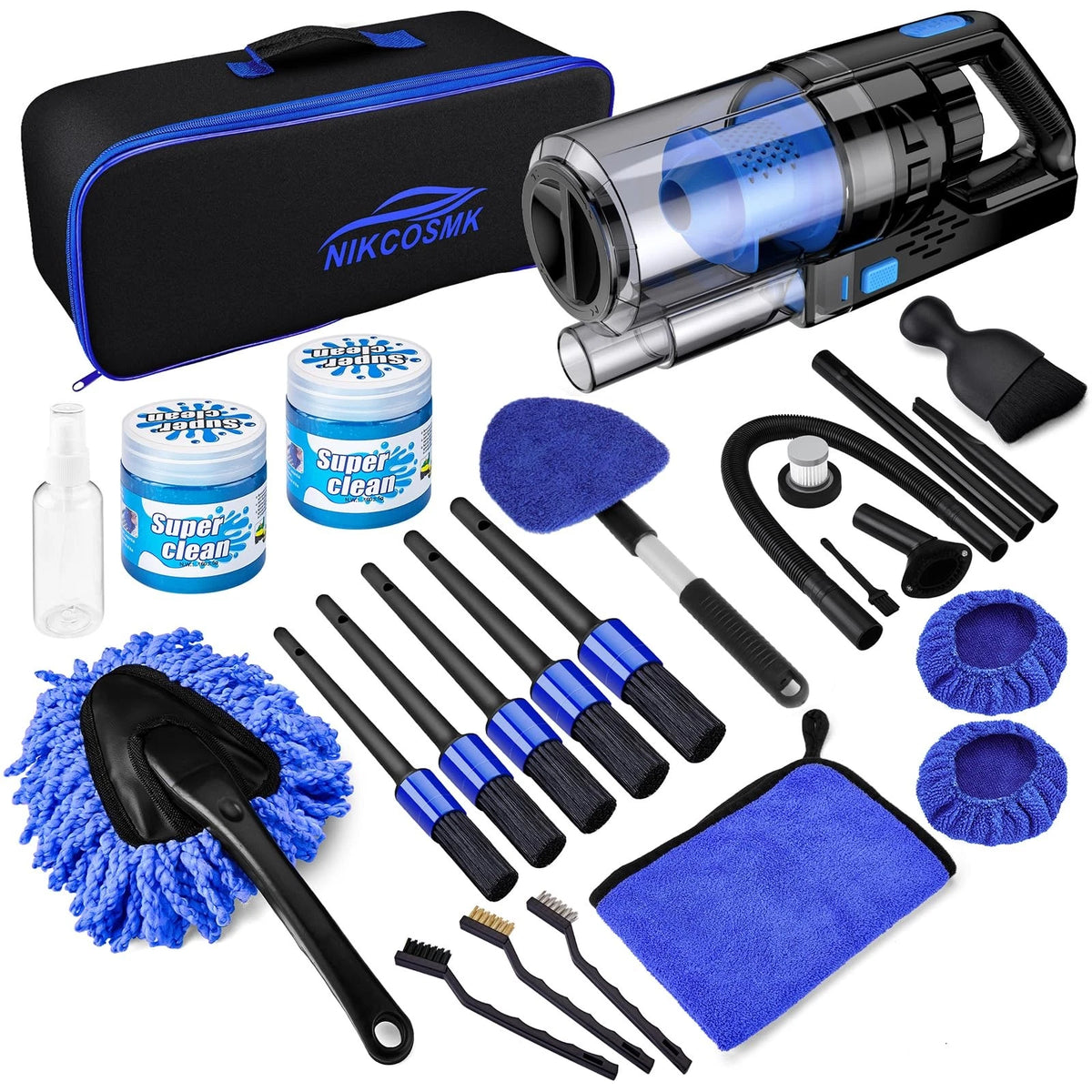 17pcs Car Detailing Kit Interior Cleaner, Cleaning with...