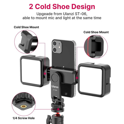 Phone Tripod Mount Holder for iPhone - ULANZI ST-06S Camera 10*8*6cm,