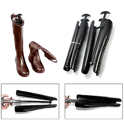 OHOH Boot Tree Shaft Shoe Shapers for Knee High Tall X-Large, 2 Pair Black