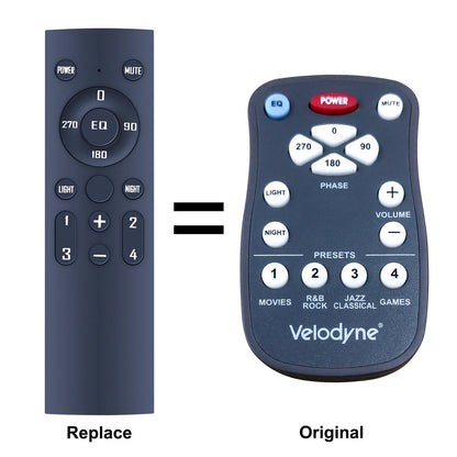 Remote Control For Velodyne Acoustics 79-023 DLS-3500R Home Theater Subwoofer