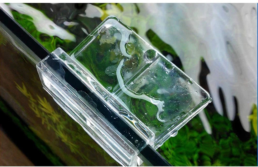 Haulonda 4pcs Clear Color Acrylic Aquarium Fish Tank Glass Cover Clip 5mm