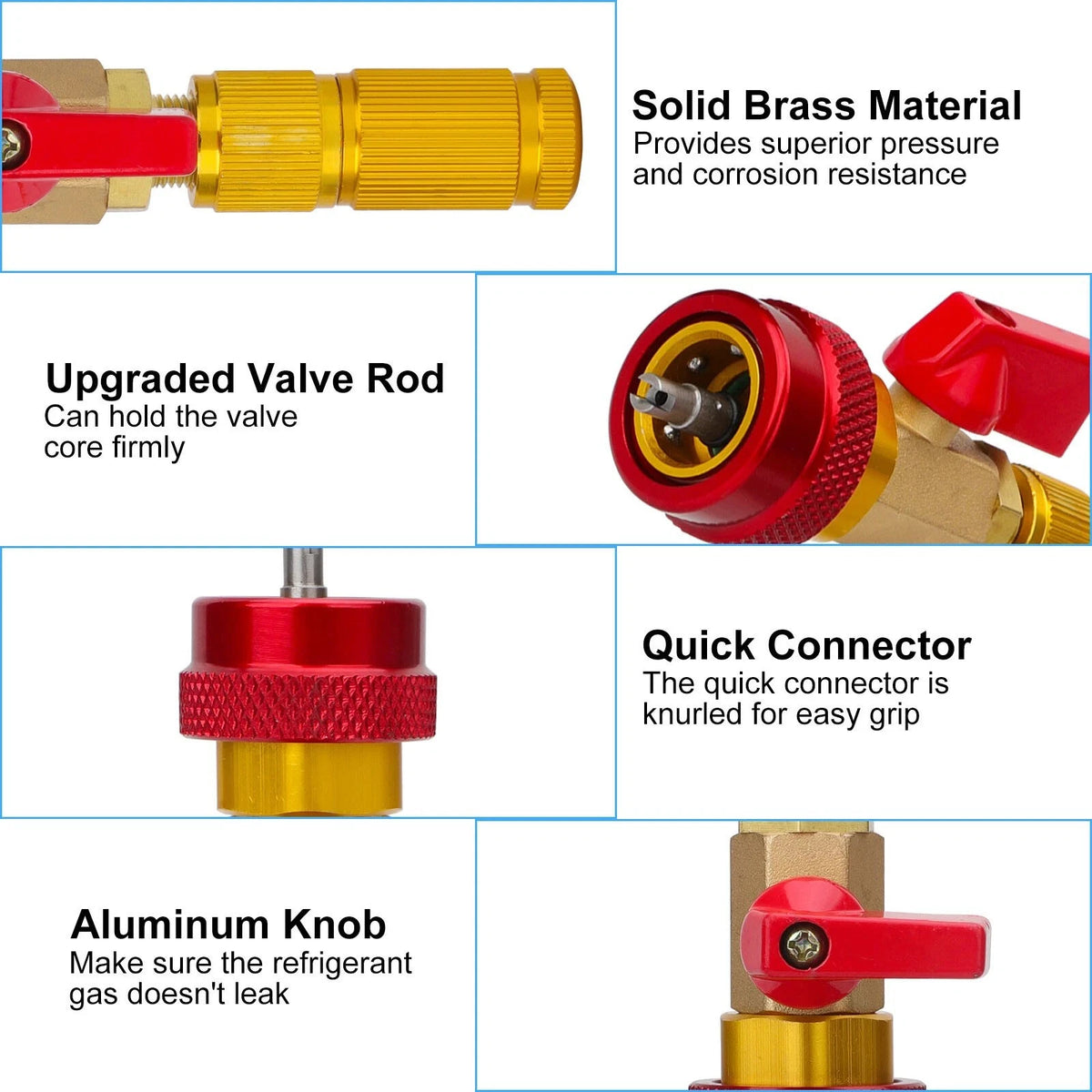 Professional Grade R134A Valve Core Removal Tool Set for Car Air Conditioning