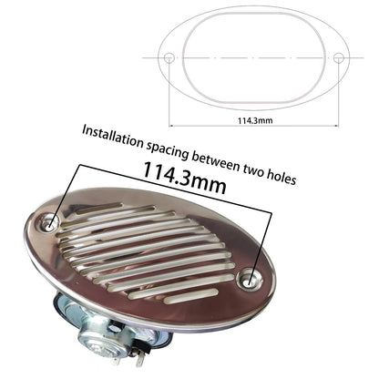 C CLINK 316 Stainless Steel 12V Hidden Flush Mount 5190512 Marine Boat Horn...