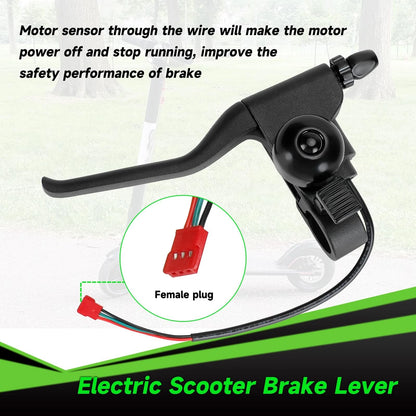 XIKOBY Universal Left Brake Handle Lever & Cable Compatible 74.5, Black