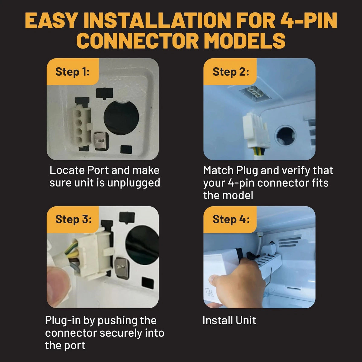 Quick Parts Delivery Ice Maker Replacement Kit - Refrigerator Maker...