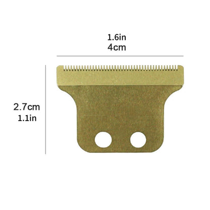 Durable Gold 8101 T Wide Blade Replacement T-Blade Trimmers For Wahl Detailer E