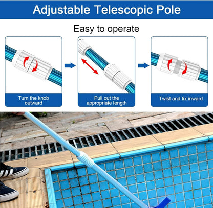 Pool Telescoping Pole Cam Lock Replacement 2pc, EZ for Telescopic...