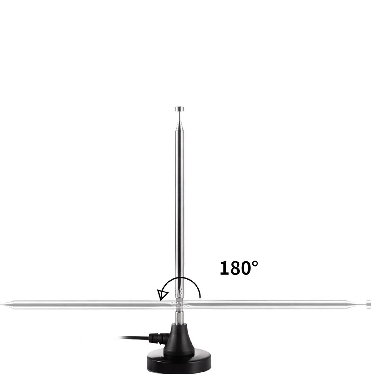 3dBi DAB FM Radio Antenna Digital Telescopic Indoor Antenna with Magnetic Base