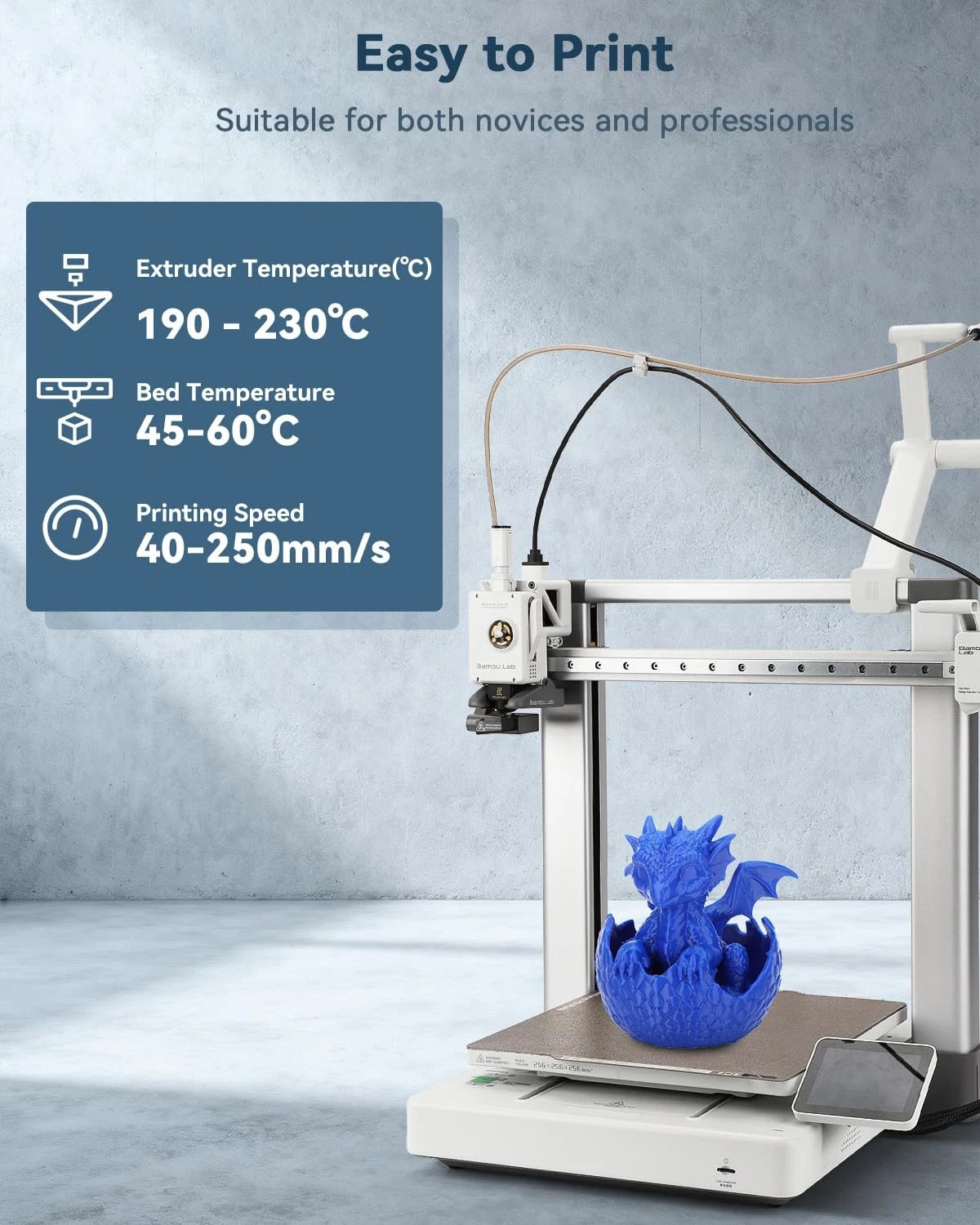 3DHoJor PLA Filament 1.75mm,3D Printer Filament,1kg 1.75 millimeters, Blue
