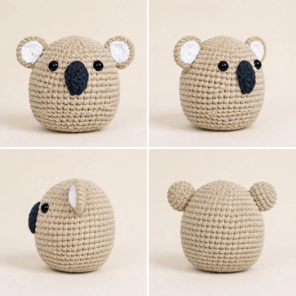 CLOUDAO Crochet Kit for Beginners, Amigurumi Starter Koala