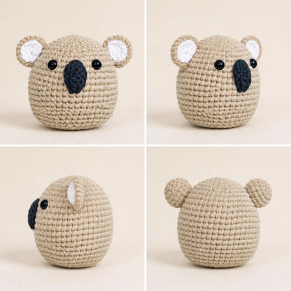 CLOUDAO Crochet Kit for Beginners, Amigurumi Starter Koala
